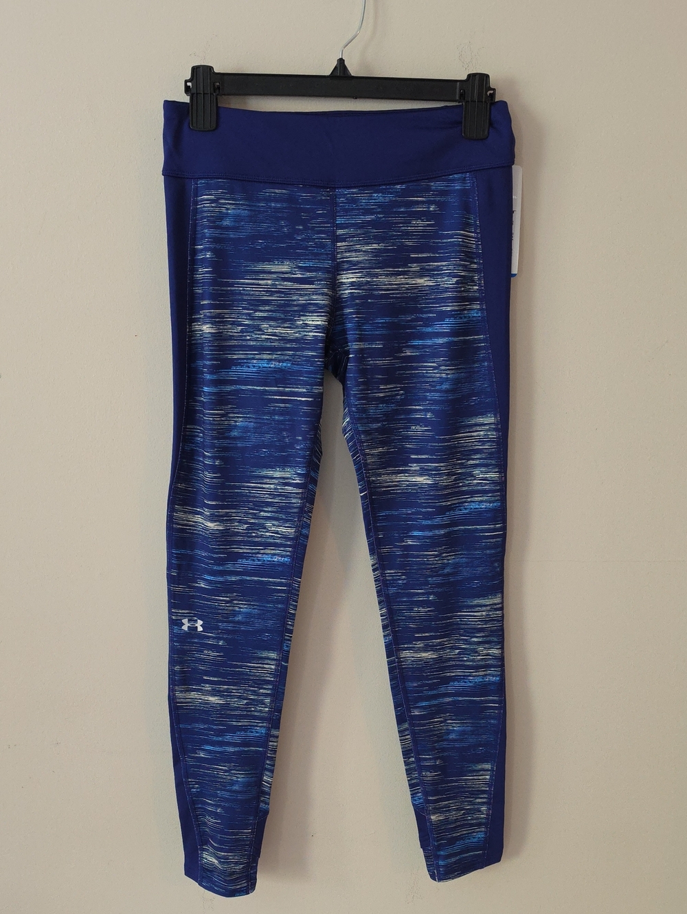 Under Armour  Blue Space-Dye Athletic Leggings Brand New